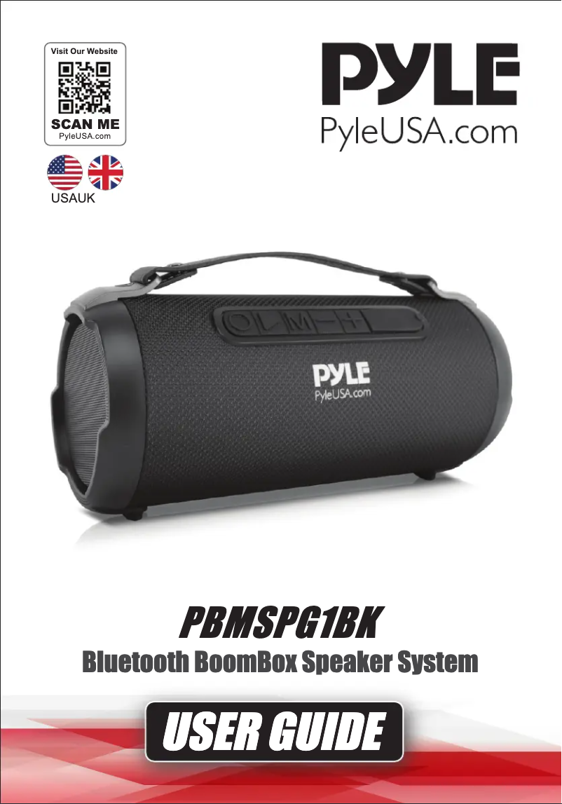 Page n°1 - Manuel utilisateur Pyle PBMSPG1BK