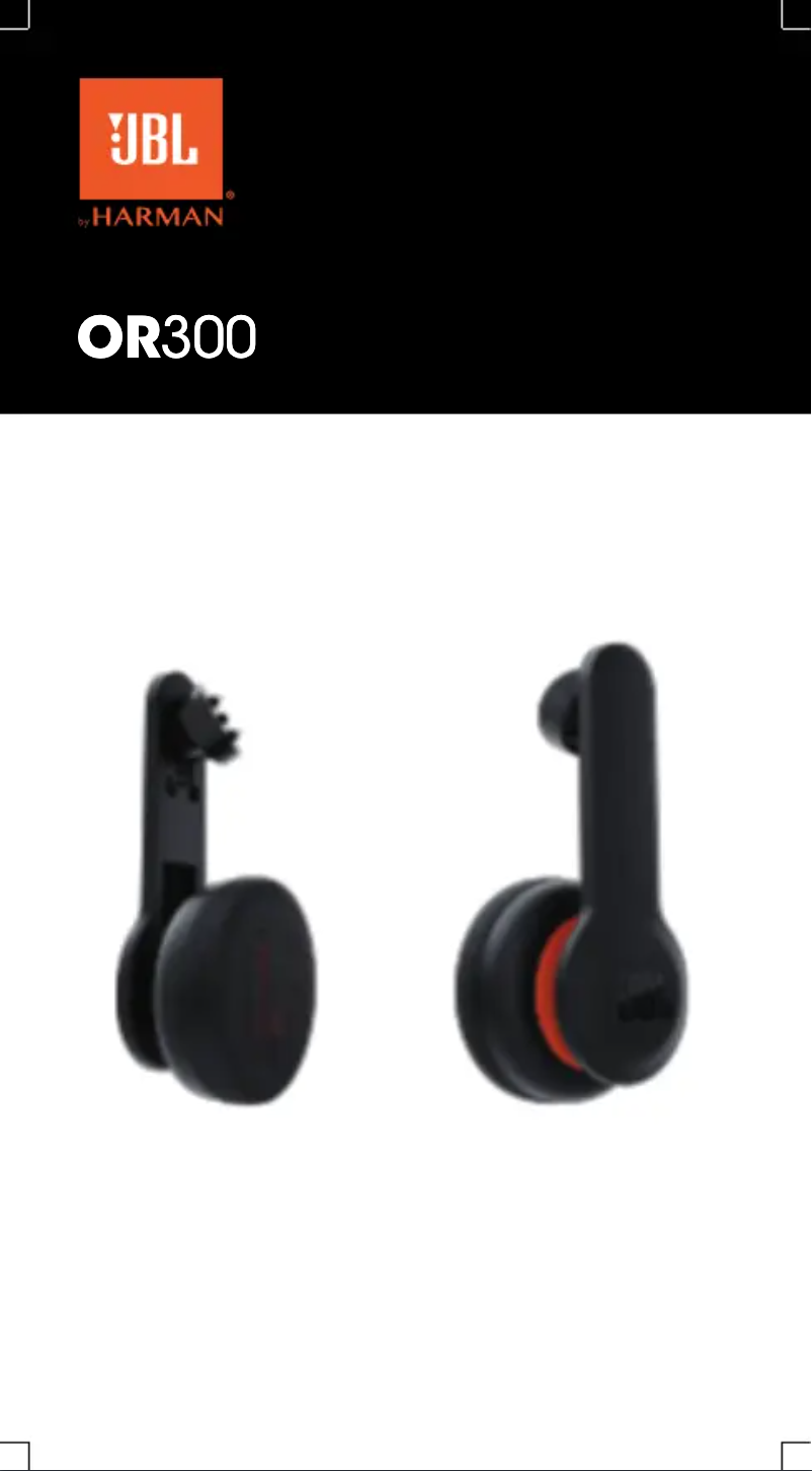 Page 1 de la notice Manuel utilisateur JBL OR300
