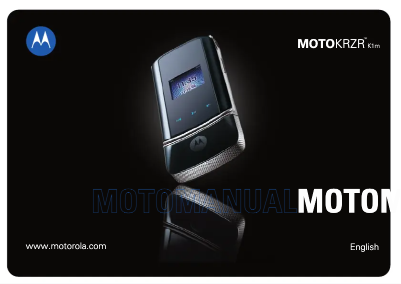 Image de la première page du manuel de l'appareil KRZR K1m