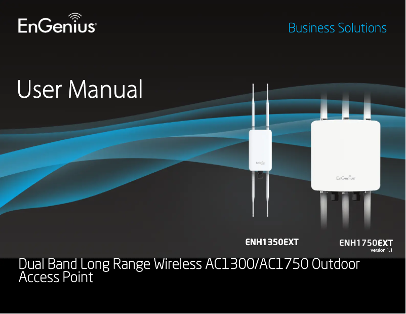 Page 1 de la notice Manuel utilisateur EnGenius ENH1350EXT