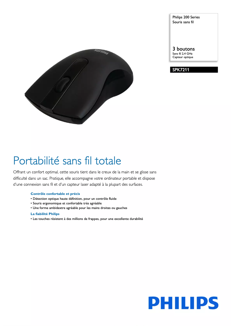 Imagen de la primera página del manual del dispositivo SPK7211