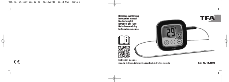 Página 1 del manual Manual de usuario TFA 14.1509.01