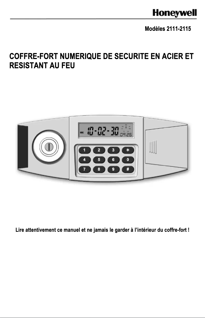 Page 1 de la notice Manuel utilisateur Honeywell 2115