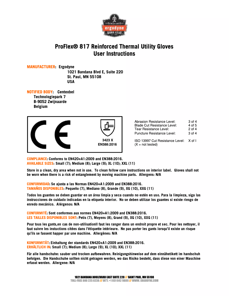 Image de la première page du manuel de l'appareil ProFlex 817