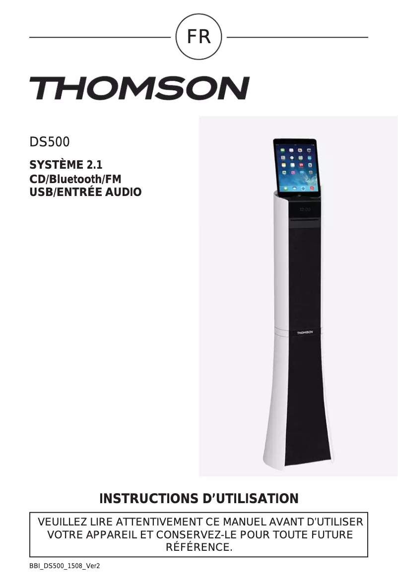 Page n°1 - Manuel utilisateur Thomson DS500