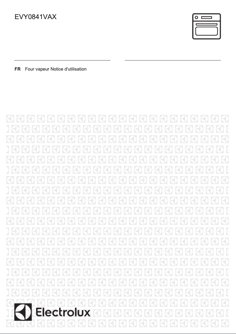 Page 1 de la notice Manuel utilisateur Electrolux EVY0841VAX
