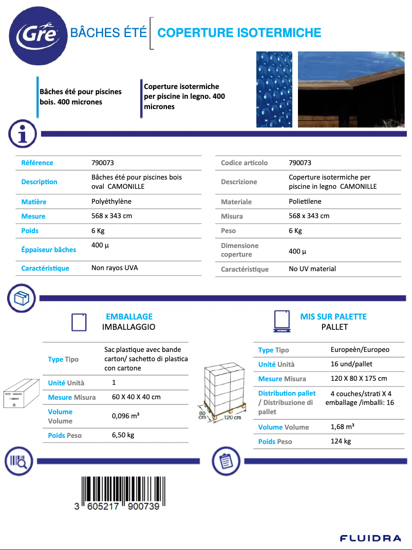 Page n°1 - Fiche technique Gre 790073