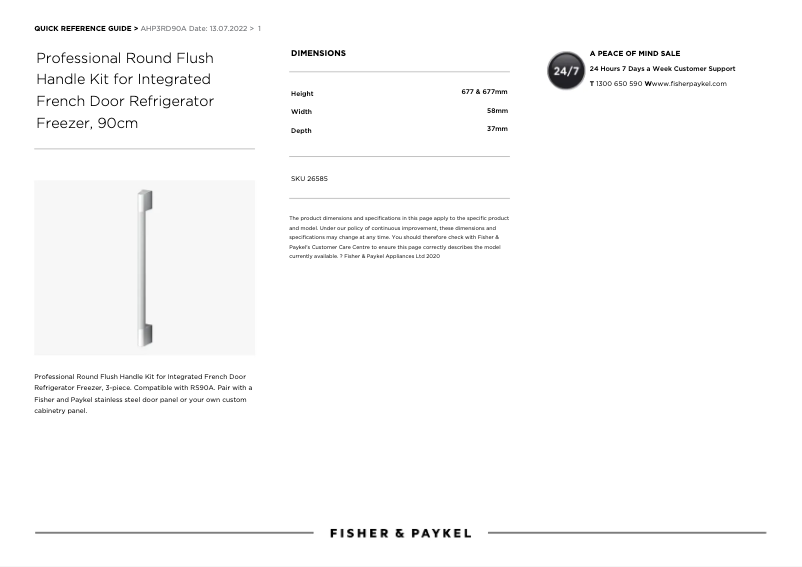 Image de la première page du manuel de l'appareil AHP3RD90A