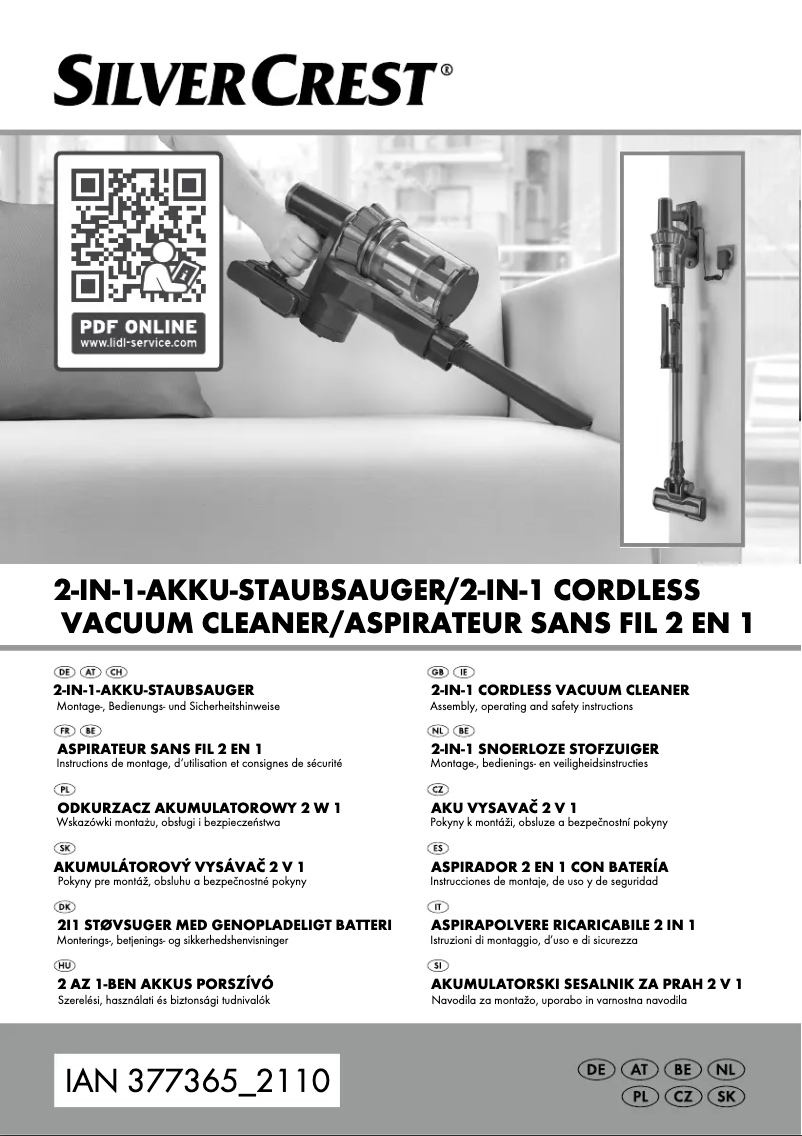 Image de la première page du manuel de l'appareil SHAZ 22.2 E6