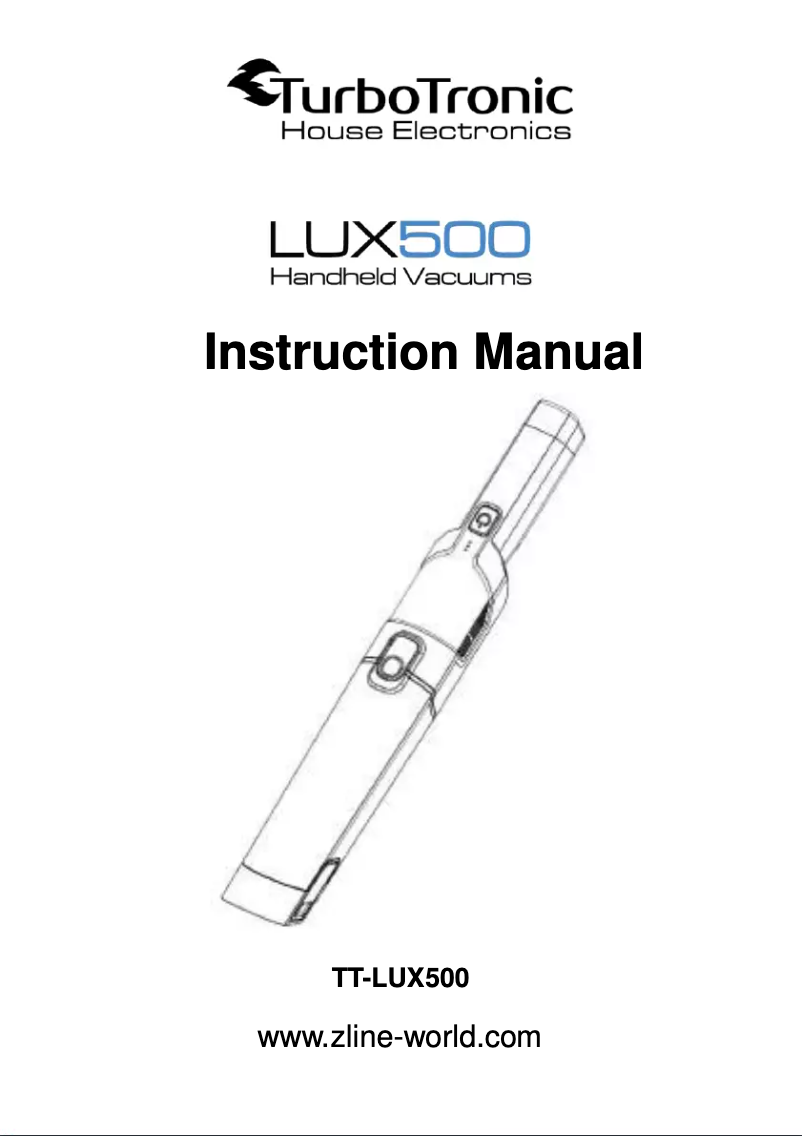 Page 1 de la notice Manuel utilisateur TurboTronic TT-LUX500