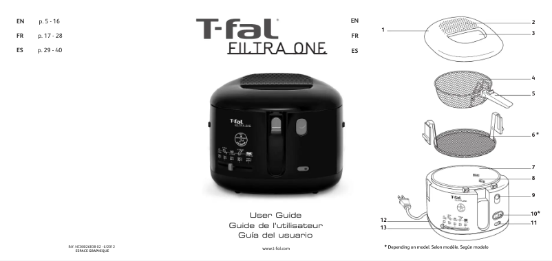 Page n°1 - Manuel utilisateur Tefal Filtra One FF1628