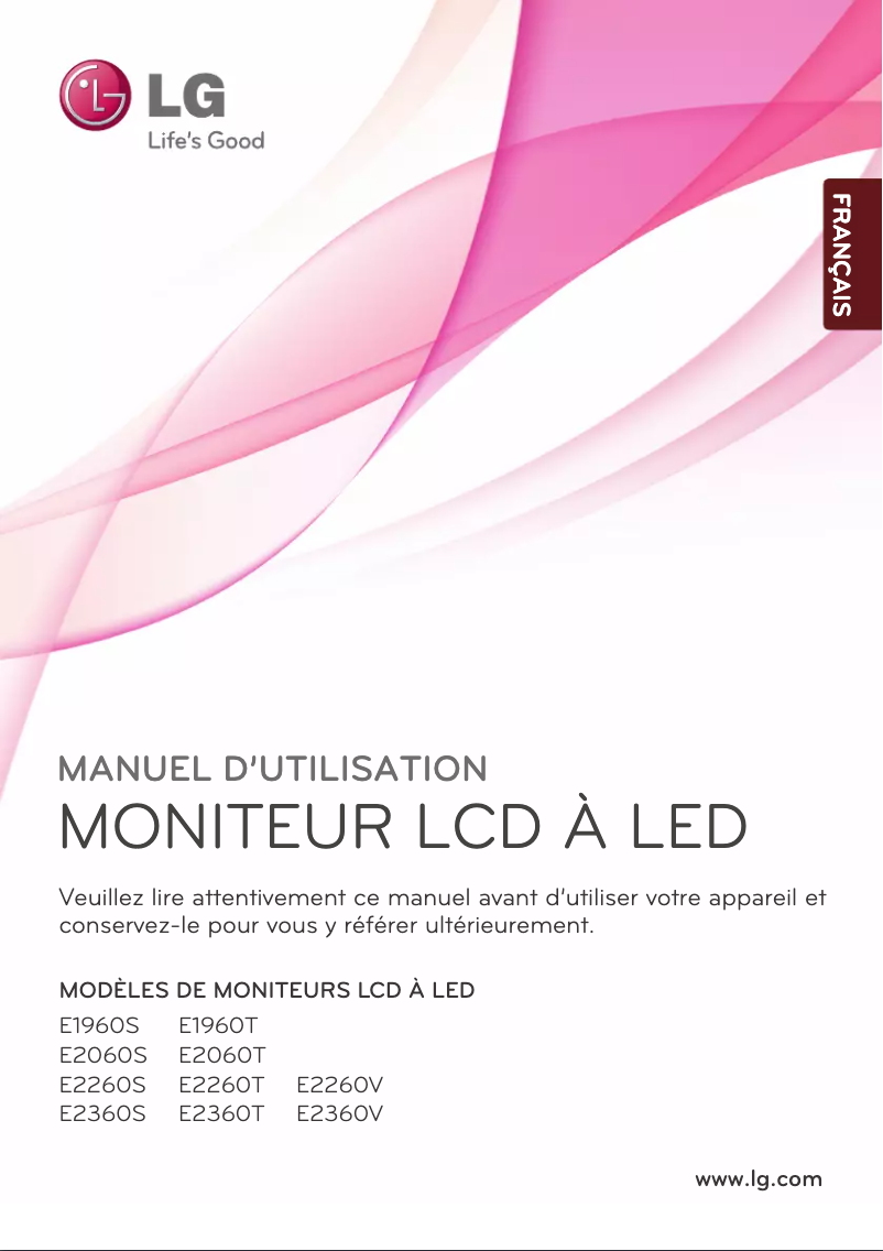 Page n°1 - Manuel utilisateur LG E2060T-PN