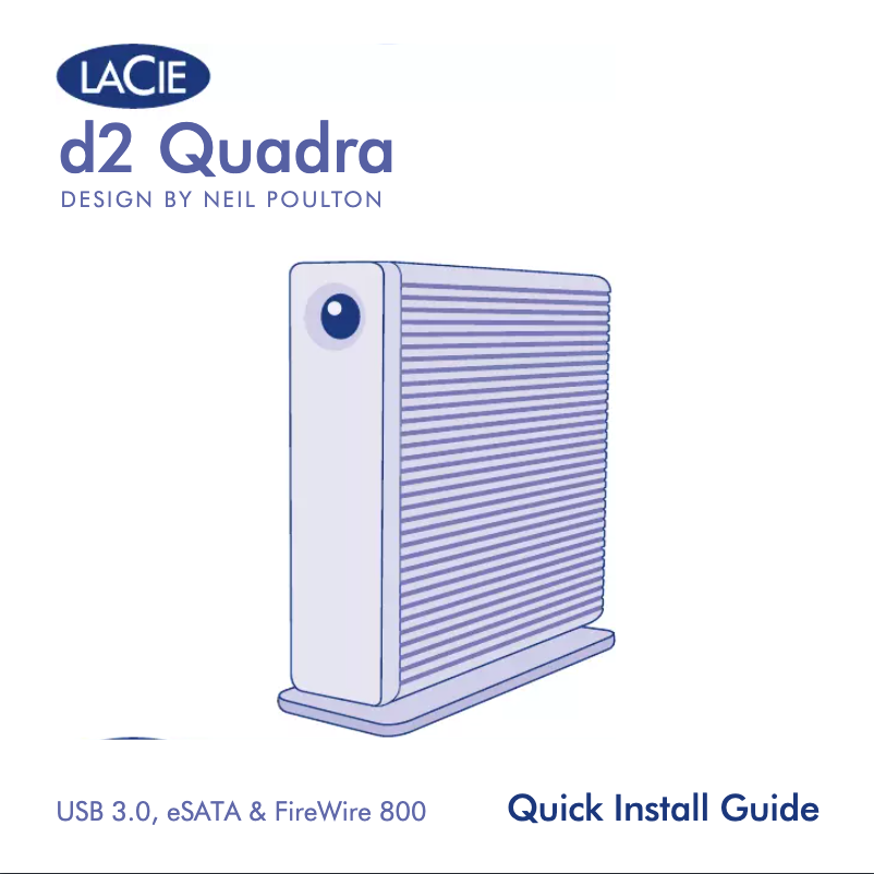 Image de la première page du manuel de l'appareil d2 Quadra USB 3.0