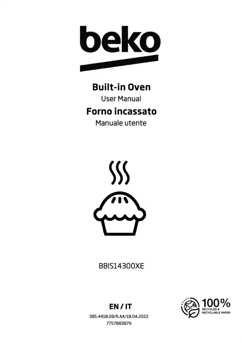 Page n°1 - Manuel utilisateur Beko BBIS14300XE
