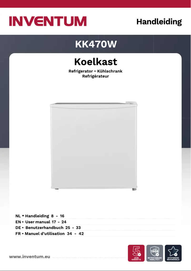 Image de la première page du manuel de l'appareil KK470W