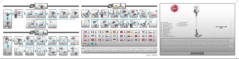 Page n°1 - Manuel utilisateur Hoover H-FREE 800 Lite HF822LHC 011