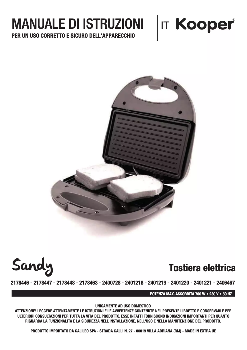Page n°1 - Manuel utilisateur Kooper 2178446