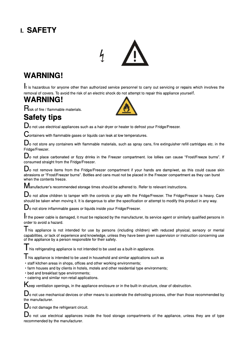 Page 1 de la notice Manuel utilisateur Haier HRF-327SS