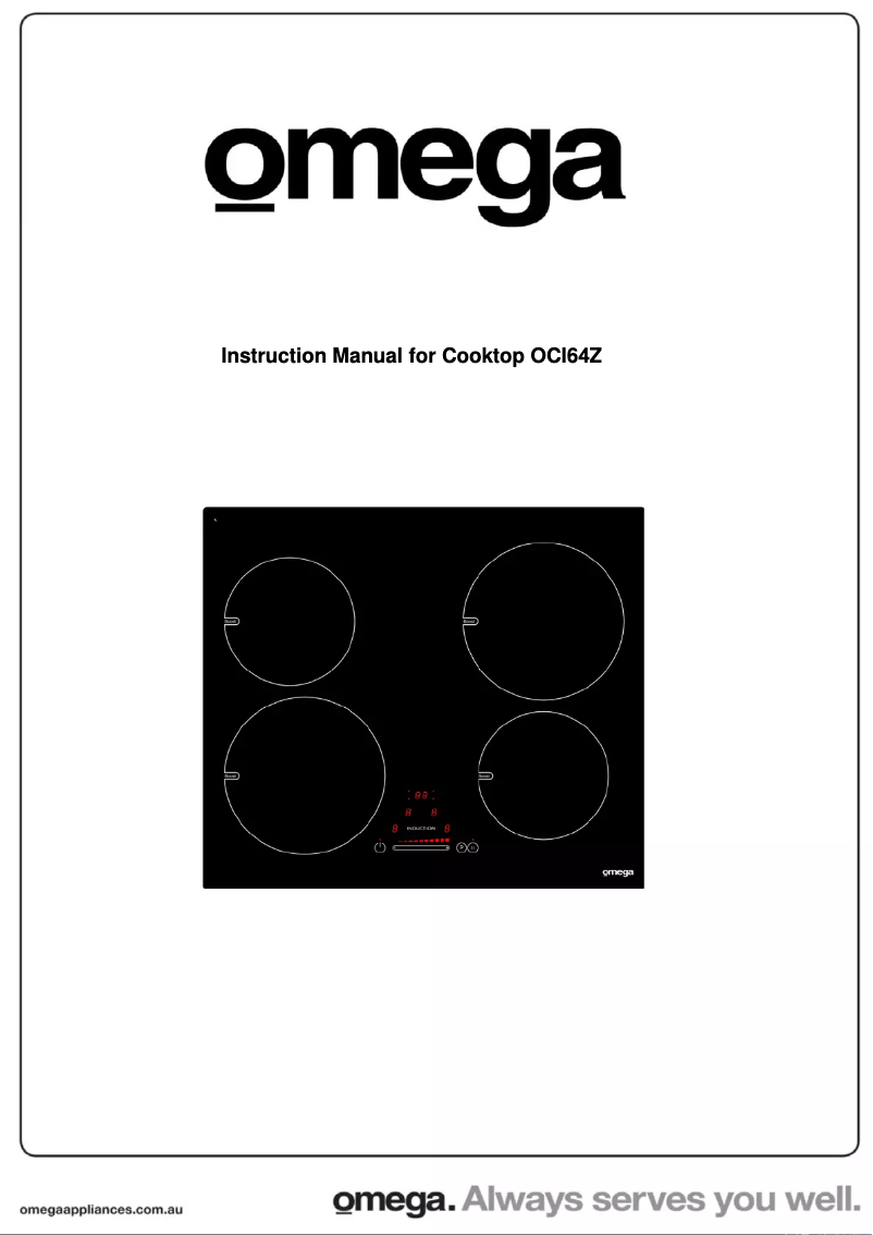 Page n°1 - Manuel utilisateur Omega OCI64Z