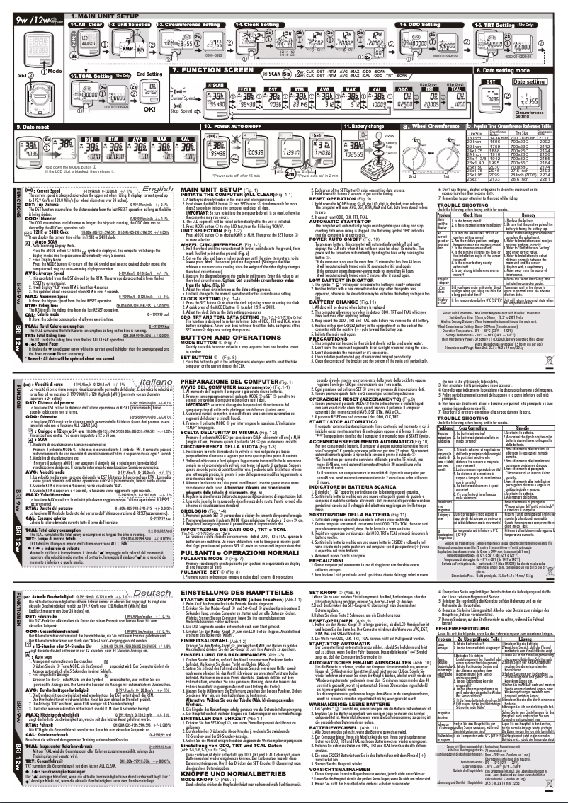 Page 1 de la notice Manuel utilisateur Echowell BRI-9W