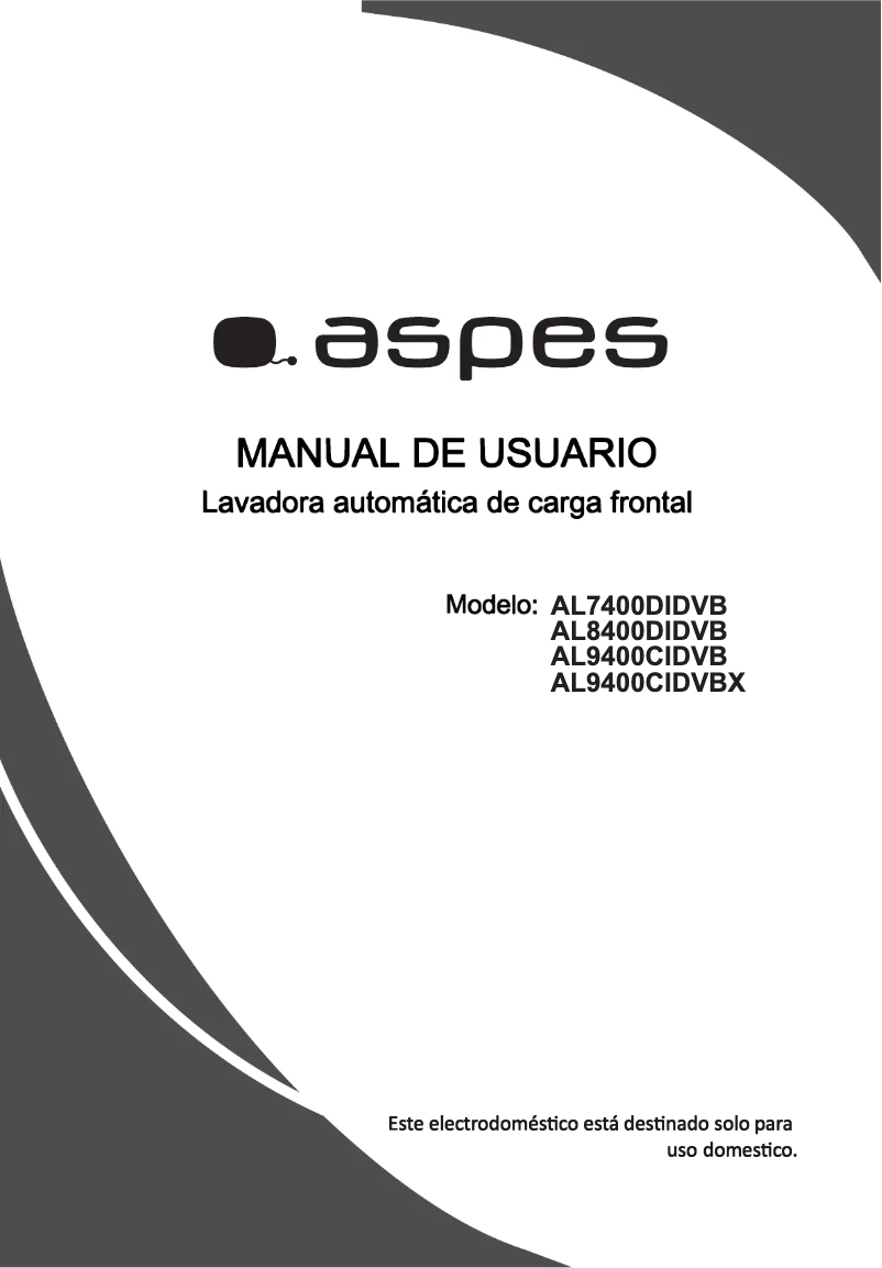 Image de la première page du manuel de l'appareil AL9400CIDVB