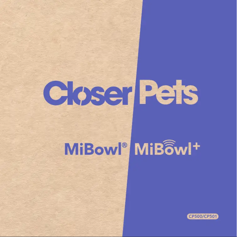 Página 1 del manual Manual de usuario Closer Pets MiBowl+ CP501