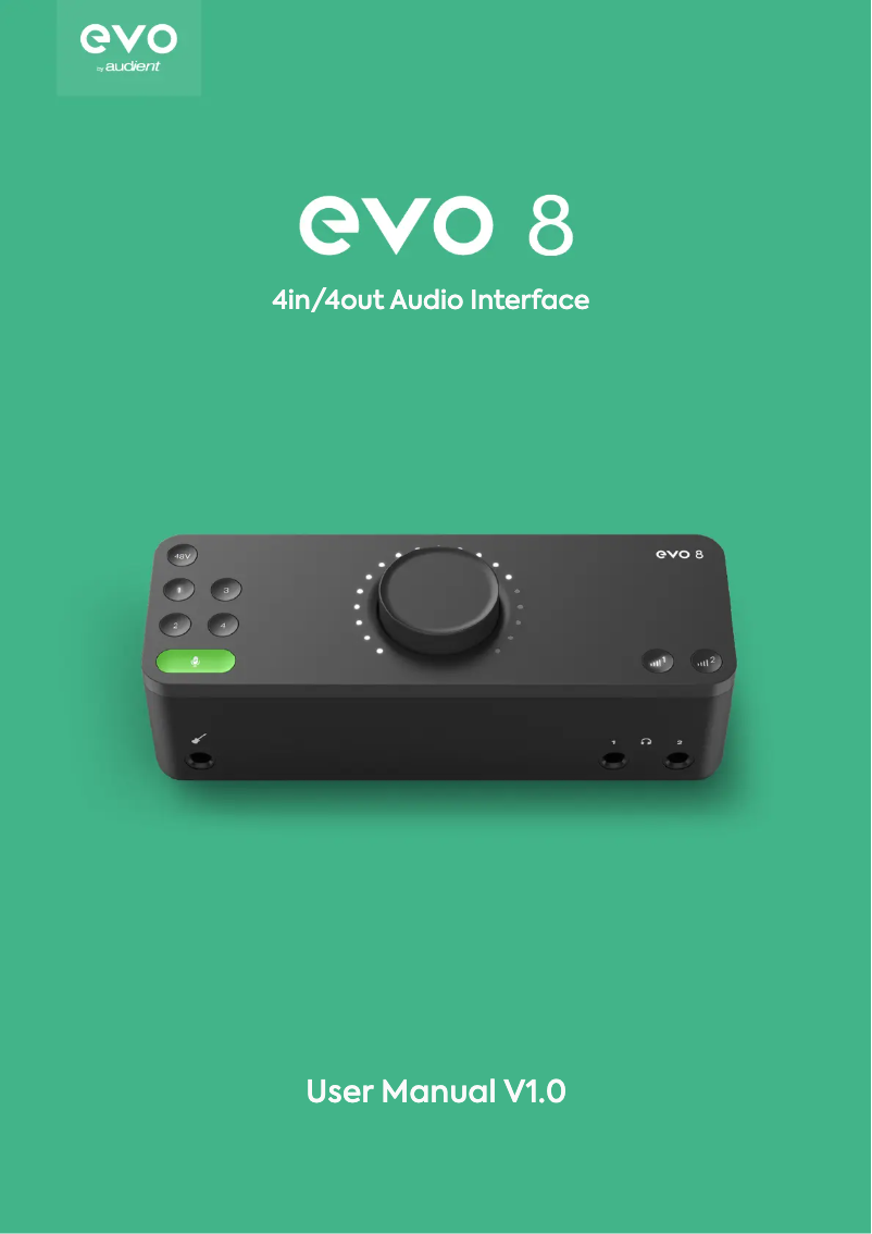 Page n°1 - Manuel utilisateur EVO 8