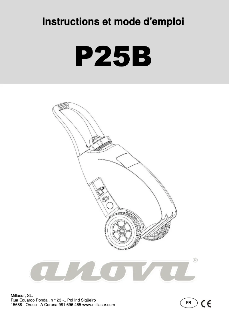 Página 1 del manual Manual de usuario Anova P25B