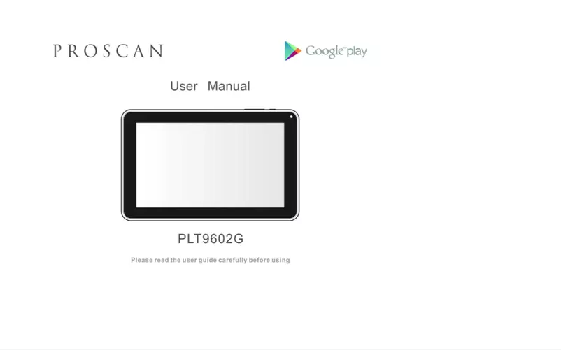 Page n°1 - Manuel utilisateur Proscan PLT9602-G