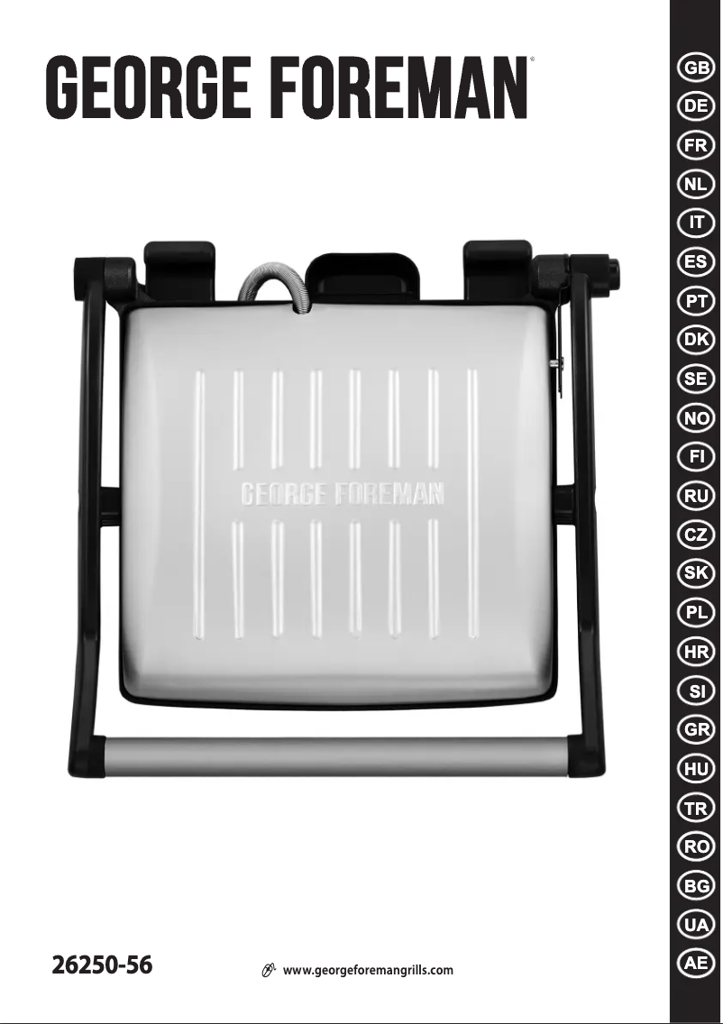 Page 1 de la notice Manuel utilisateur George Foreman 26250-56