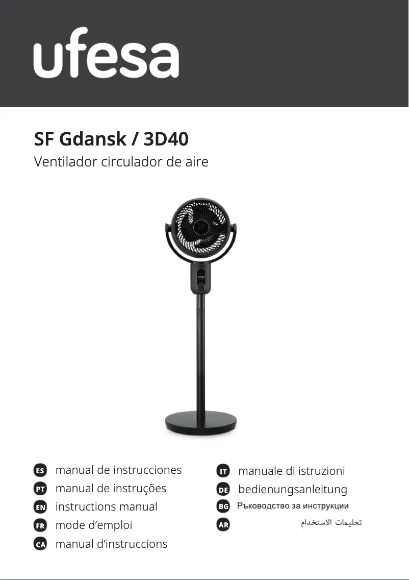 Page 1 de la notice Manuel utilisateur Ufesa Gdansk