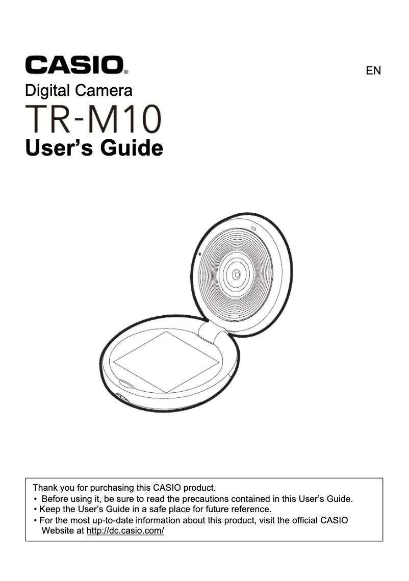 Page 1 de la notice Manuel utilisateur Casio TR-M10