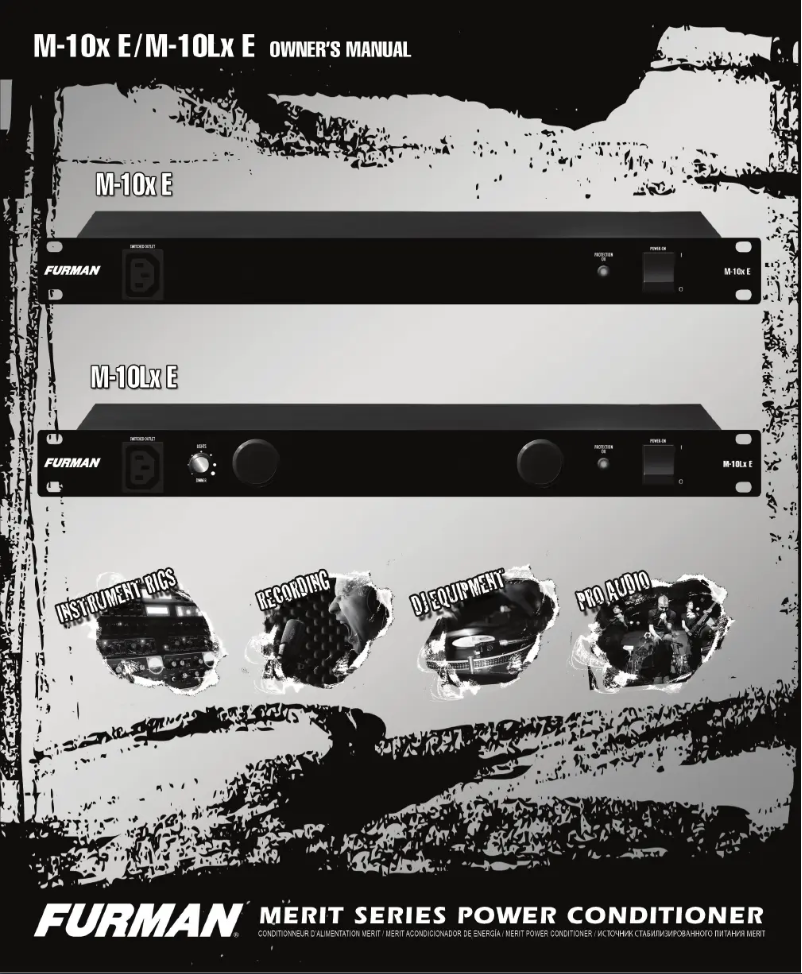 Página 1 del manual Manual de usuario Furman M-10X E