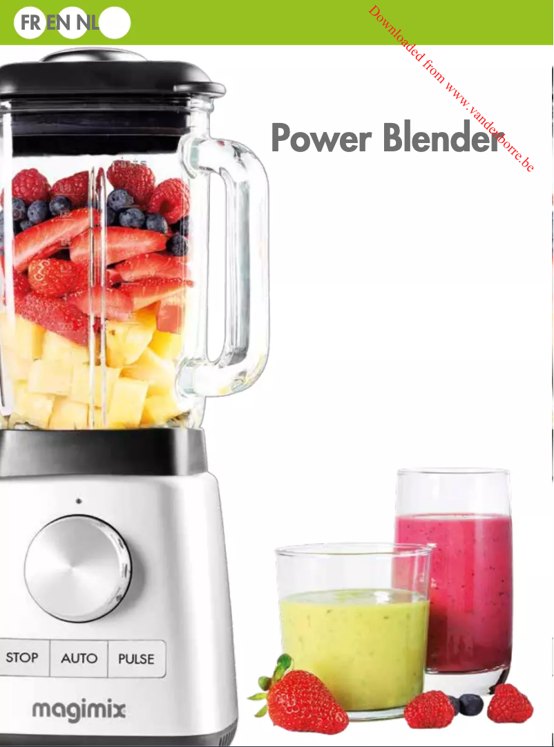 Image de la première page du manuel de l'appareil Power Blender 11618B