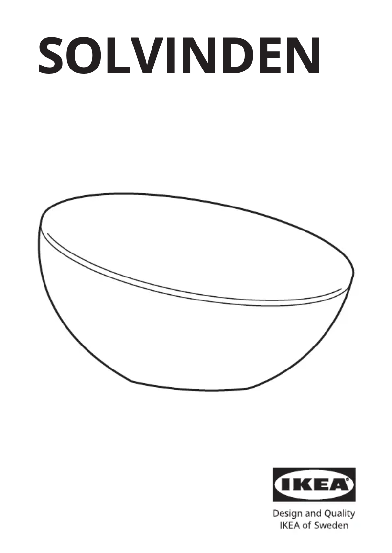 Imagen de la primera página del manual del dispositivo SOLVINDEN 305.137.01