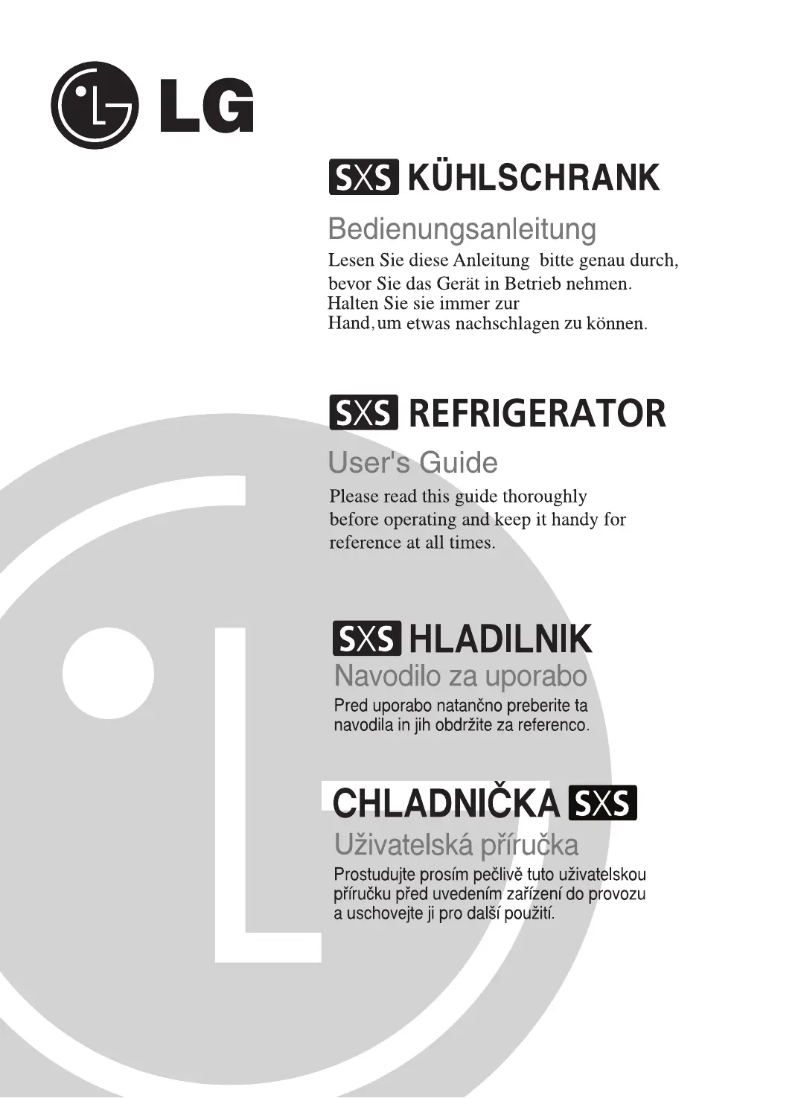 Page n°1 - Manuel utilisateur LG GC-P217LCLJ