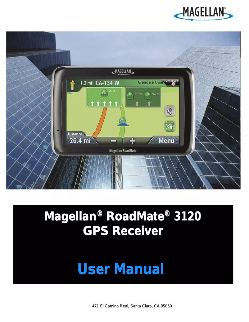 Page n°1 - Manuel utilisateur Magellan RoadMate 3120