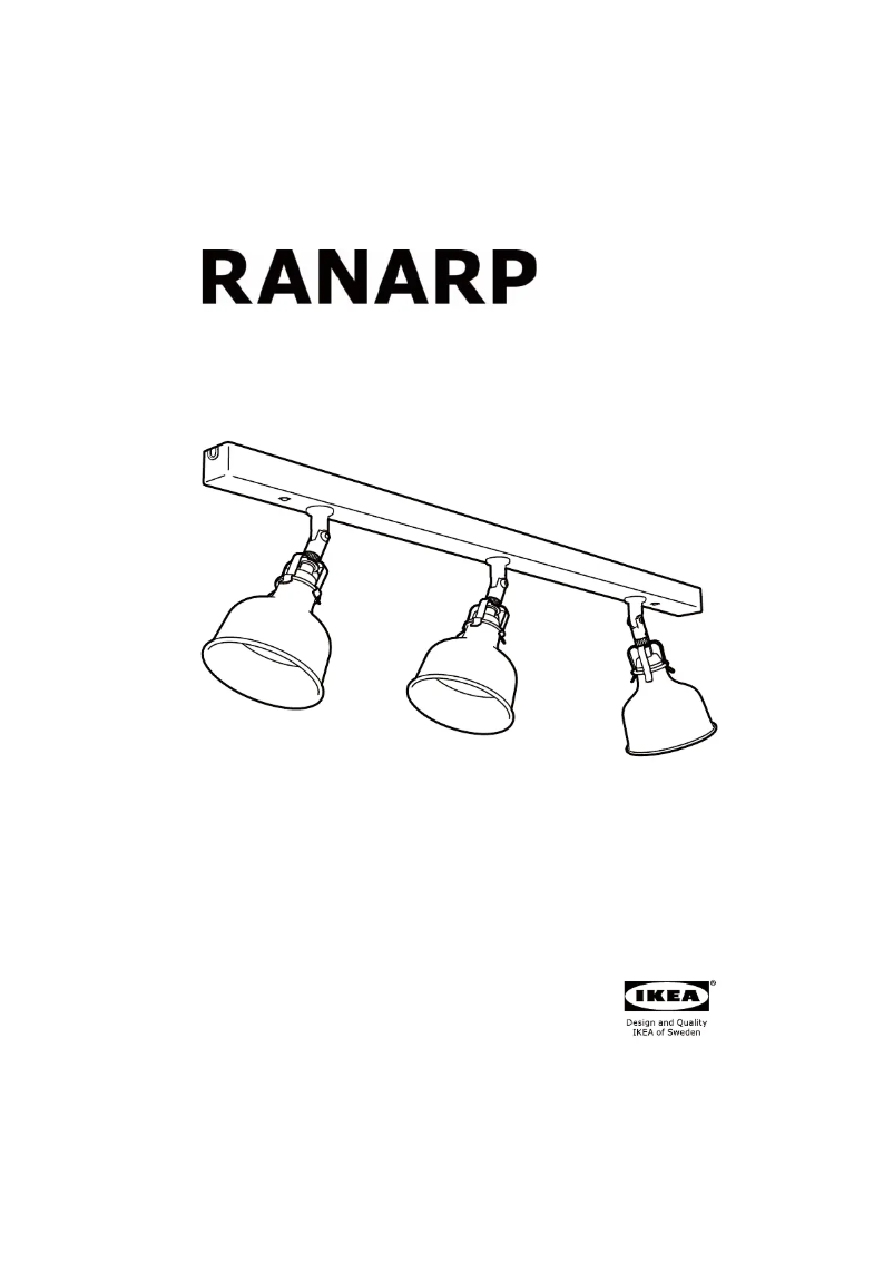 Page 1 de la notice Manuel utilisateur Ikea RANARP 703.963.90