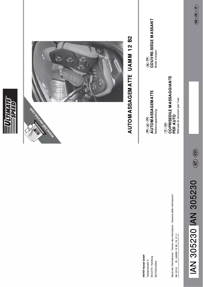 Page n°1 - Manuel utilisateur Ultimate Speed UAMM 12 B2