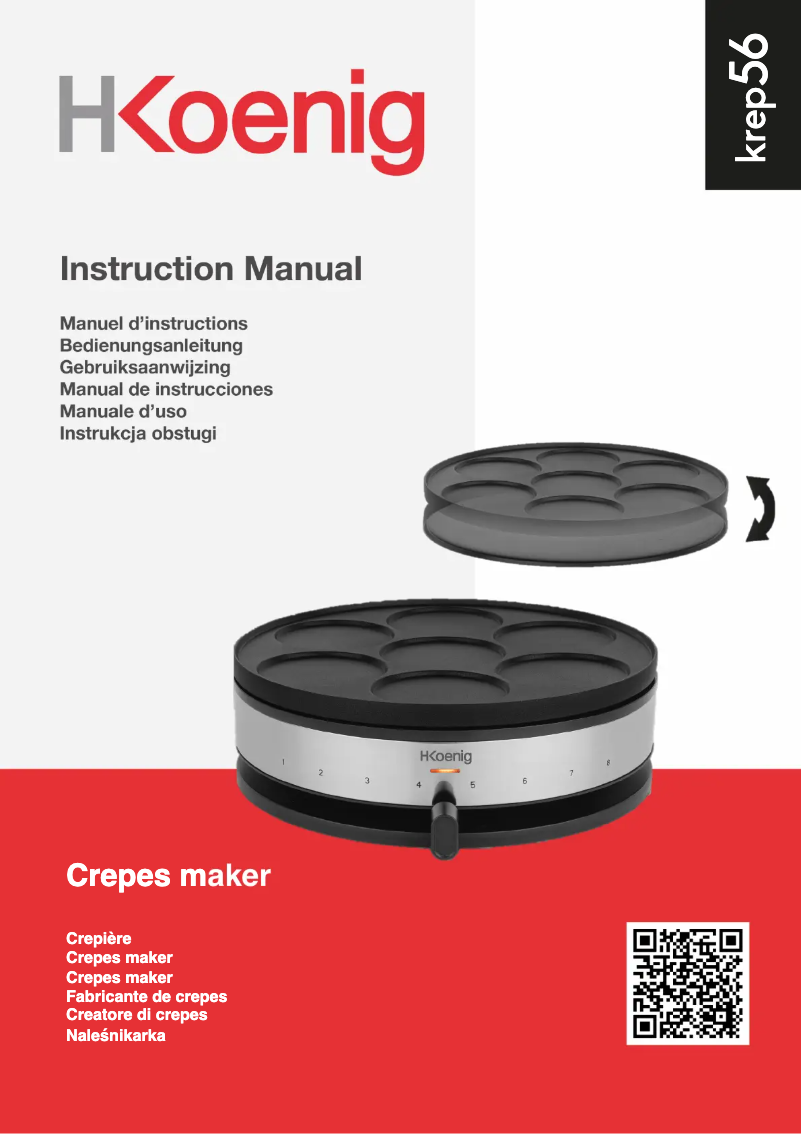 Image de la première page du manuel de l'appareil KREP56