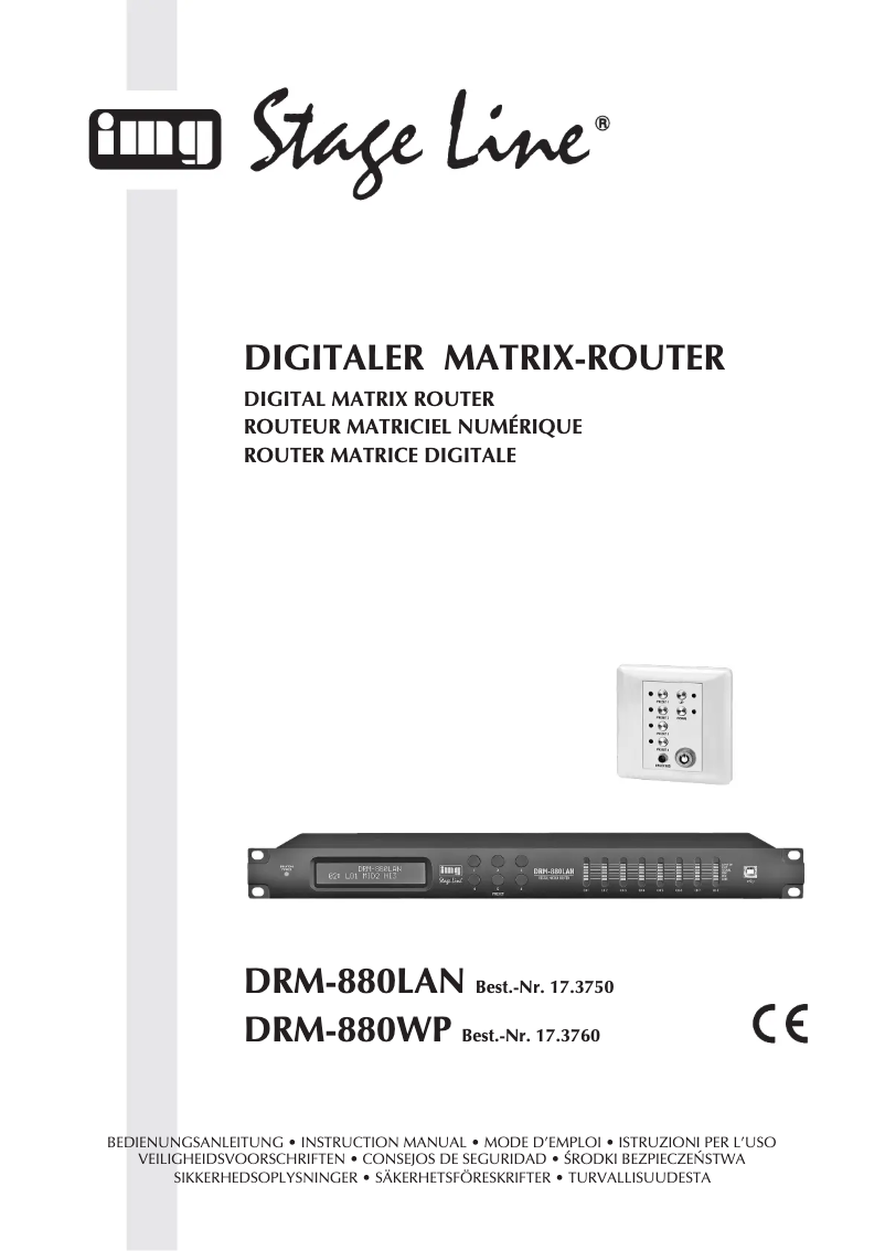 Image de la première page du manuel de l'appareil DRM-880WP
