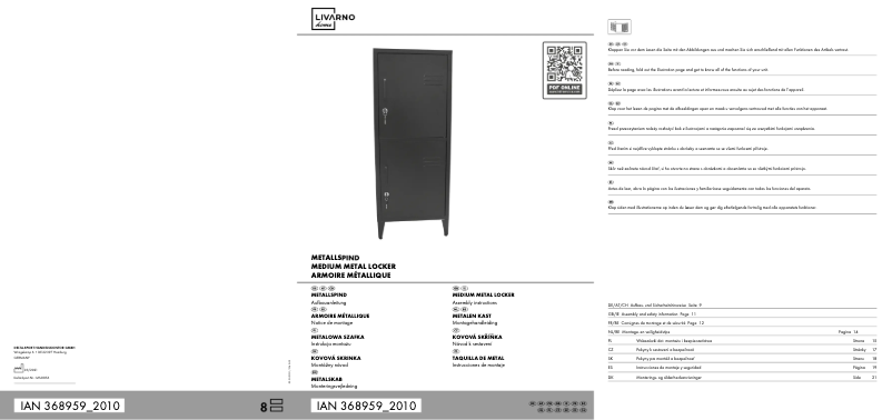 Page n°1 - Manuel utilisateur Livarno Lux IAN 368961