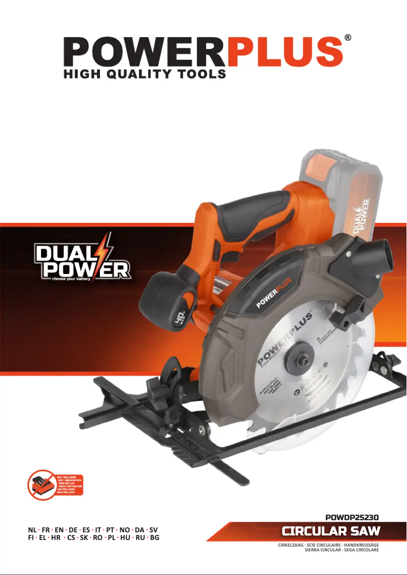 Page 1 de la notice Manuel utilisateur PowerPlus POWDP25230