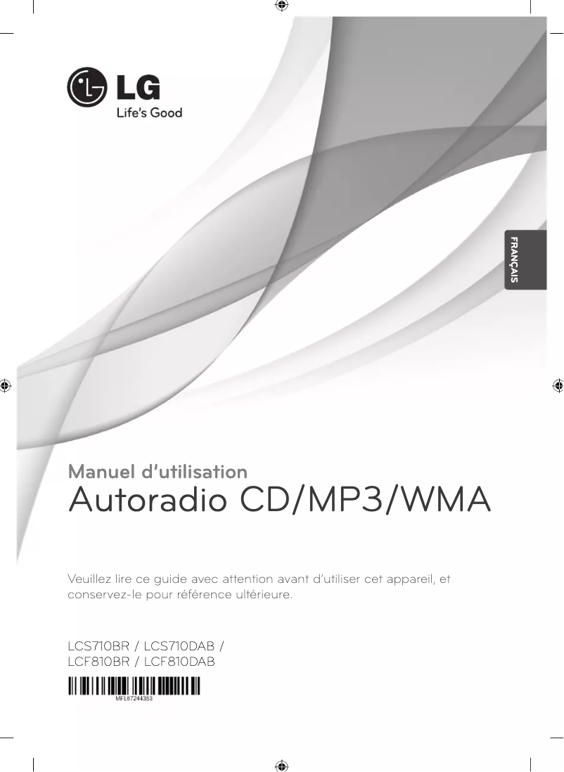 Image de la première page du manuel de l'appareil LCS710BR