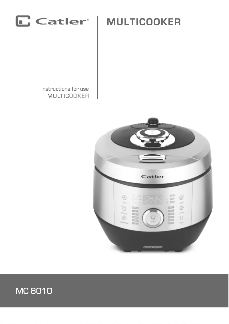 Page 1 de la notice Manuel utilisateur Catler MC 8010