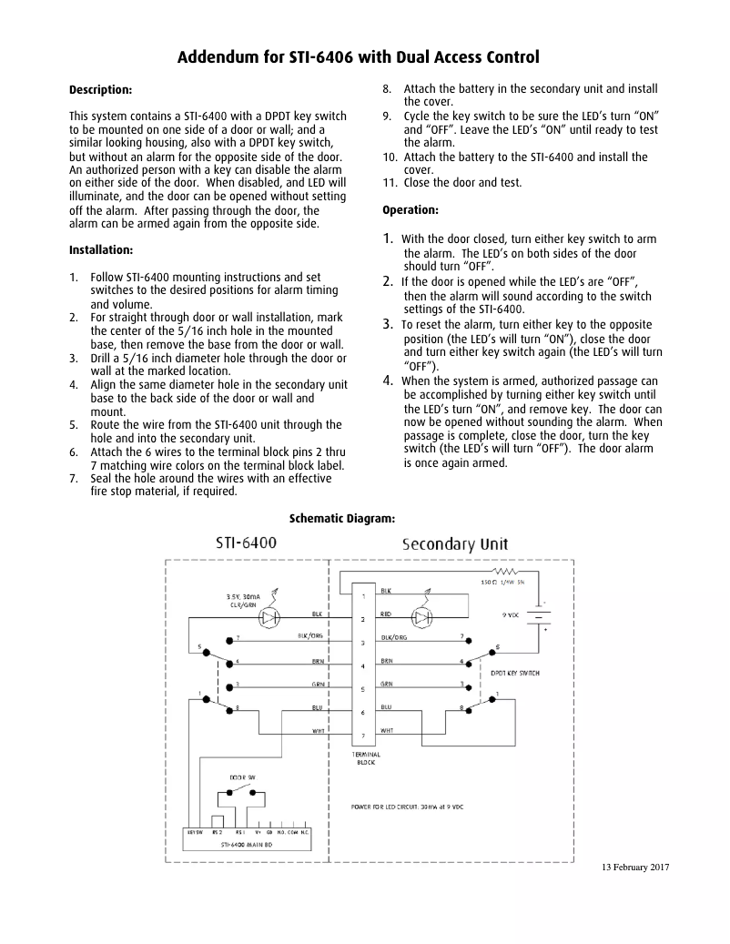 Page 1 de la notice Manuel utilisateur STI STI-6404