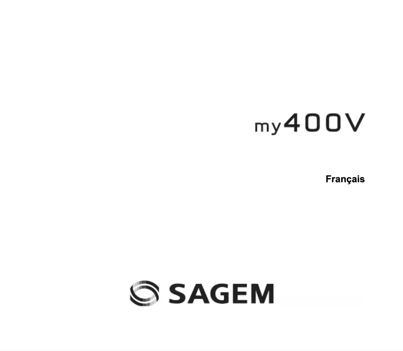 Image de la première page du manuel de l'appareil my400V