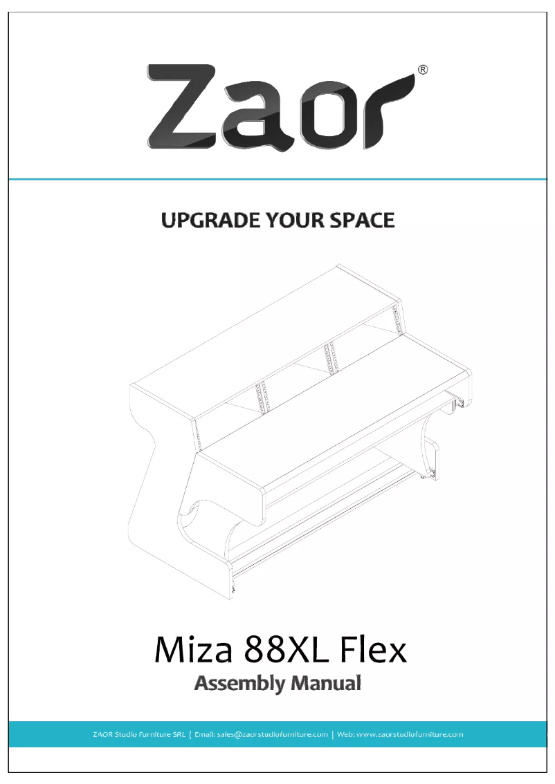 Page 1 de la notice Manuel utilisateur Zaor Miza 88 XL Flex