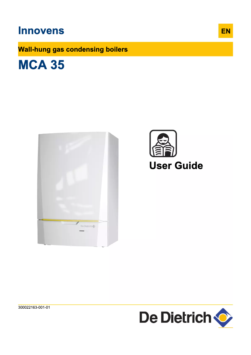 Page 1 de la notice Manuel utilisateur De Dietrich Innovens MCA 35