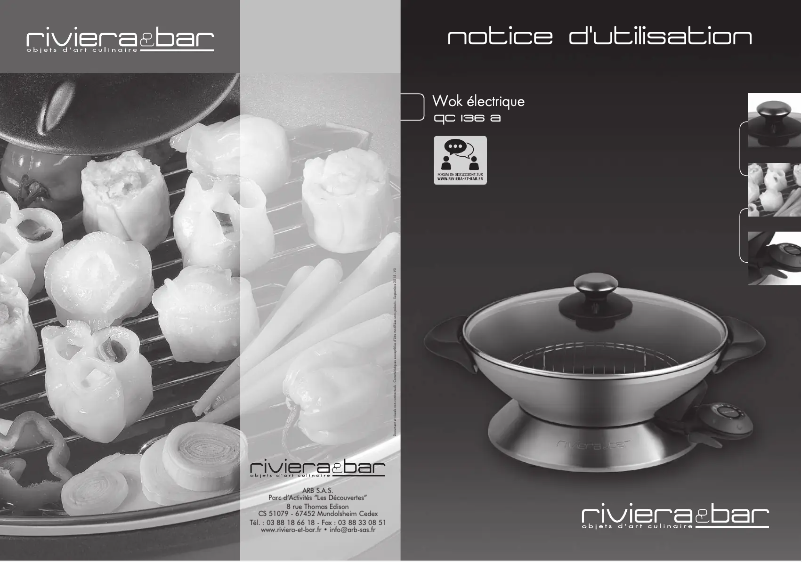 Page n°1 - Manuel utilisateur Riviera & Bar QC136A